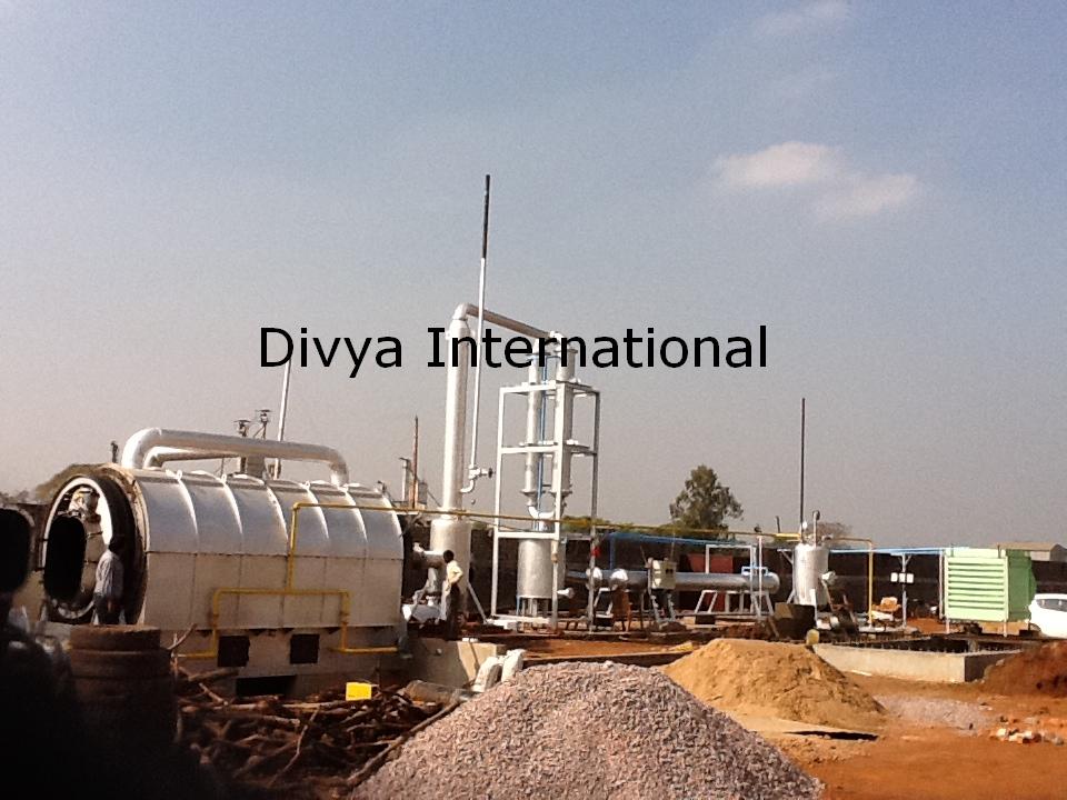 Pyrolysis Plant, Waste Tyre Recycling Plant, Tyre Oil Machine, Manufacturer in India	 	